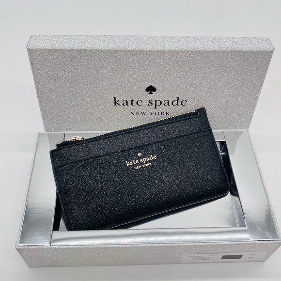 kate spade Bags Kate Spade Tinsel Boxed Large Slim Card Holder